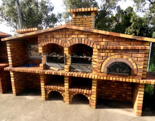 Барбекю для дачи своими руками. Изготовление мангалов и барбекю из кирпича: чертежи, схемы, порядовки 02