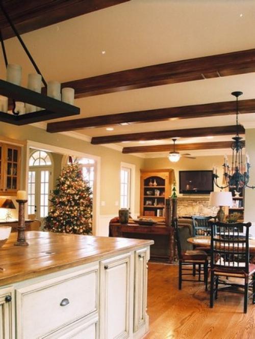 Балки на стенах в интерьере. Для каких стилей подходят потолочные балки?