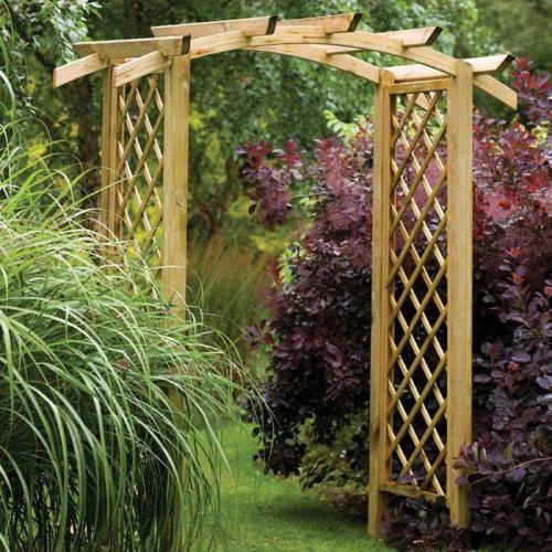 Арки для вьющихся растений. Установка разных арок