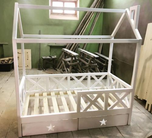 Чертежи детских кроватей домиков. Детская кровать своими руками. Как собрать кровать для детей, двухъярусная, кровать-домик, чердак, трансформер