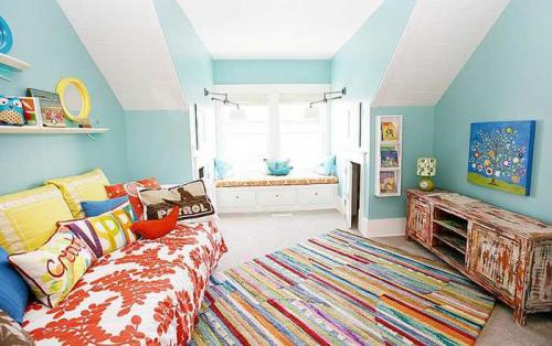 Бирюза в интерьере 08