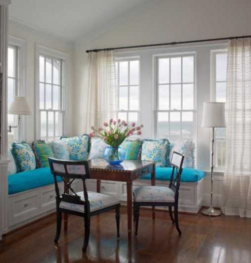 Бирюза в интерьере 16