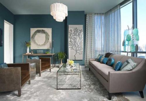 Бирюза в интерьере 09