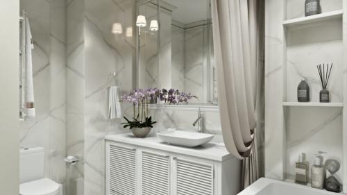 Санузел дизайн. Модные тенденции благоустройства совмещённого санузла