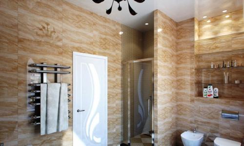 Санузел дизайн. Модные тенденции благоустройства совмещённого санузла