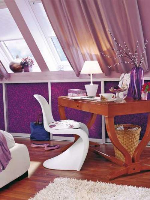 Прекрасная спальня на чердаке 04