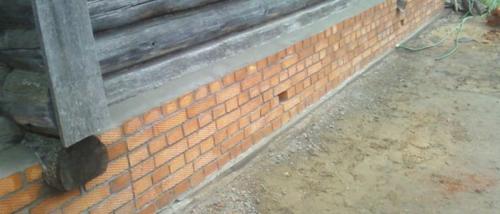 Кирпичный фундамент для деревянного дома. Кирпичные фундаменты для деревянных домов
