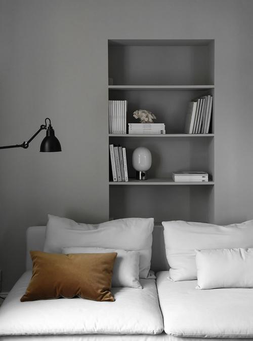 Минимализм и серый цвет в квартире 10