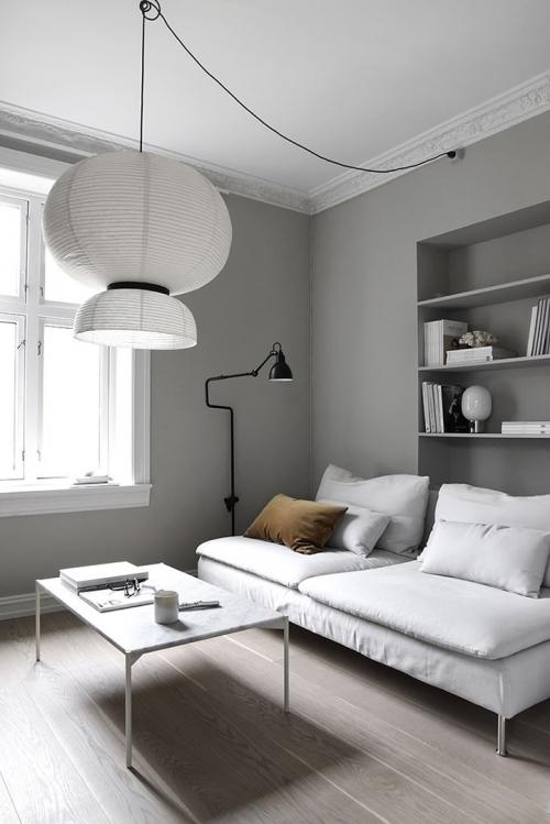Минимализм и серый цвет в квартире 09