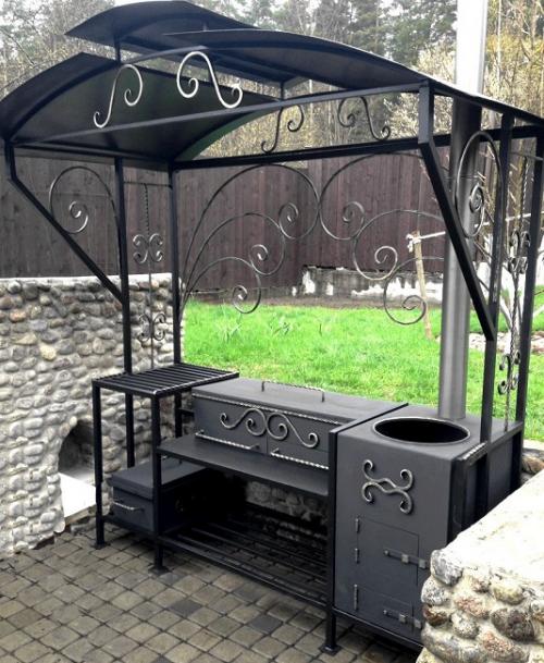Беседка с барбекю. Особенности беседки с мангалом