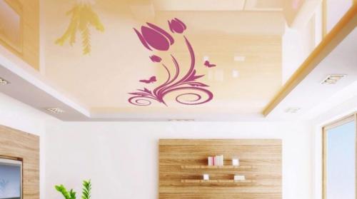 Наклейки для ремонта натяжного потолка. Наклейки на натяжной потолок: тонкости дизайна