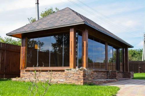 Беседка с мангалом из дерева своими руками. Беседка с мангалом своими руками — 115 фото примеров изготовления и видео описание постройки