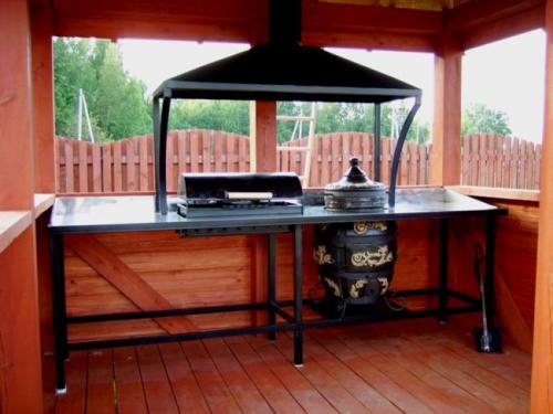 Беседка с барбекю. Особенности беседки с мангалом