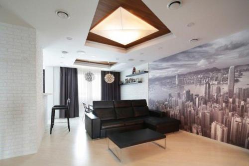 Потолки из гипсокартона в интерьере (150+ фото)