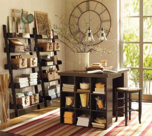 Старинные часы в интерьере 05