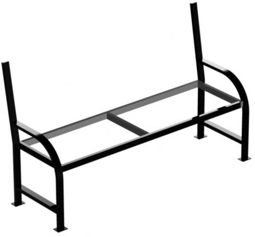 Скамейка из профиля 20х40. Скамья со спинкой из профильной трубы