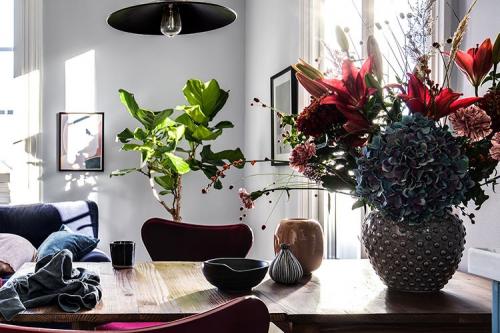 Красивый скандинавский интерьер в оттенках синего (47 кв. м) 14