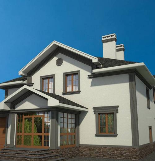 Подбор цвета краски для фасада дома. ФИСТАШКОВЫЙ ЦВЕТ ФАСАДА ДОМА