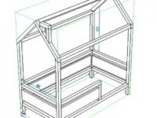 Чертеж детской кровати домика. Кроватка-домик: чертежи, инструкция, как сделать своими руками