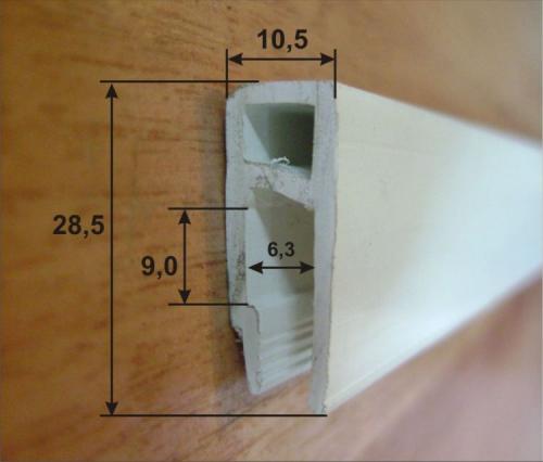 Ширина багета для натяжных потолков. Виды профиля