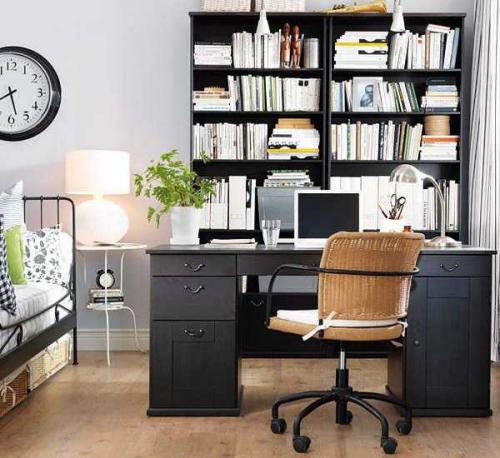 Несколько красивых домашних офисов 10