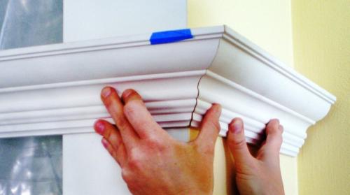 Как сделать угол на потолочном плинтусе. Как сделать внешний угол потолочного плинтуса?