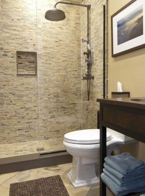 Интеpьepы ванных комнат с душeвой кабиной 02