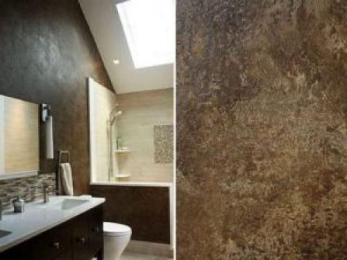 Отделка стен в ванной декоративной штукатуркой. Декоративная штукатурка в ванной