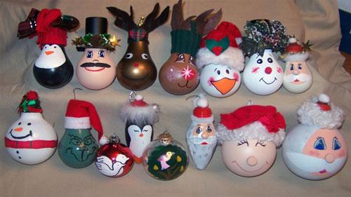 Фигуры на Новый год своими руками. Делаем новогодние игрушки из лампочек