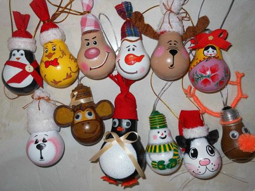 Фигуры на Новый год своими руками. Делаем новогодние игрушки из лампочек