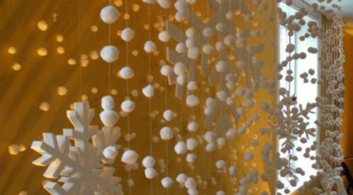 Как сделать объемные бумажные украшения, такие, как шары или гирлянды. Креативные гирлянды к Новому году: 20 мастер-классов с пошаговыми фото-инструкциями