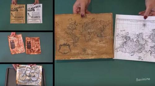 Как обновить старые бумажные поделки, если они потеряли вид. Как сделать состаренную бумагу с помощью чая своими руками