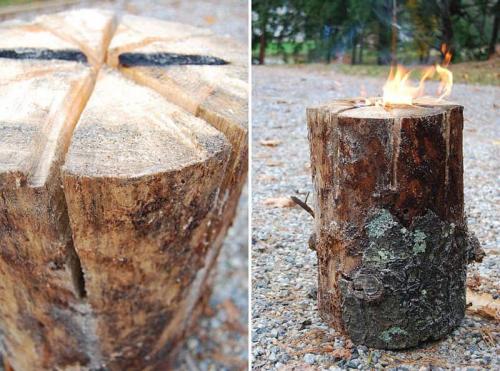 Поделки из остатков бревен. Поделки из бревен, пней и спилов дерева: оригинальные идеи