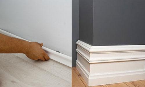 Какой плинтус выбрать для ламината. Ширина плинтуса для ламината