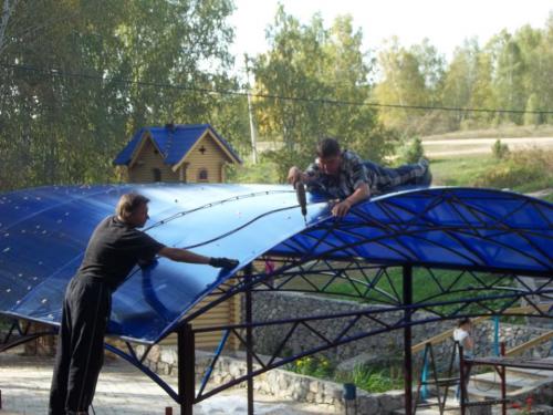 Можно ли установить навес самостоятельно или лучше нанять профессионалов. Пошаговая установка навеса для автомобиля