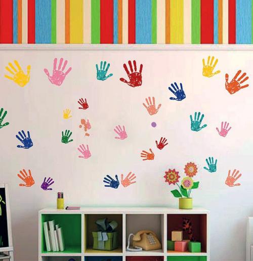 Как украсить стену в детской своими руками. Декор стен в детской комнате своими руками