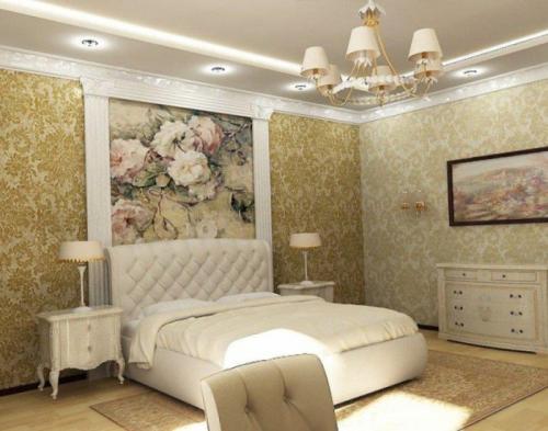 Обои для стен в спальню. Красивые обои в спальню: виды и способы комбинирования
