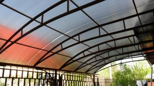 Какие существуют варианты установки стального навеса с поликарбонатом. Все о навесах из поликарбоната