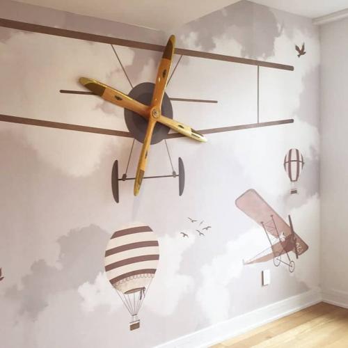 Декор стен в гостиной своими руками. Фотообои для украшения