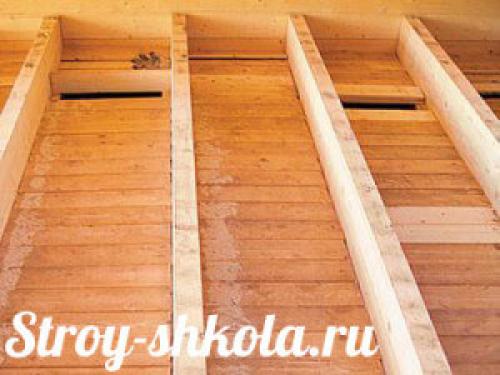 Лаги перекрытия второго этажа. Технология выполнения деревянных перекрытий между этажами