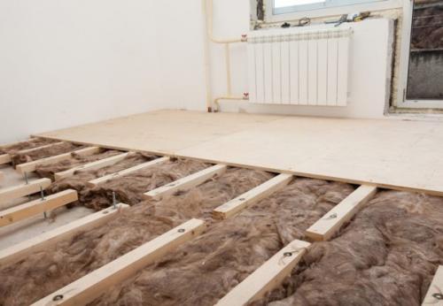 Укрепить лаги пола в квартире, как. Устройство пола на лагах