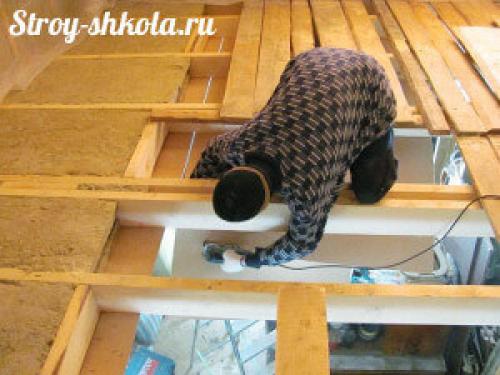 Укрепить лаги пола в квартире, как. Устройство пола на лагах 14