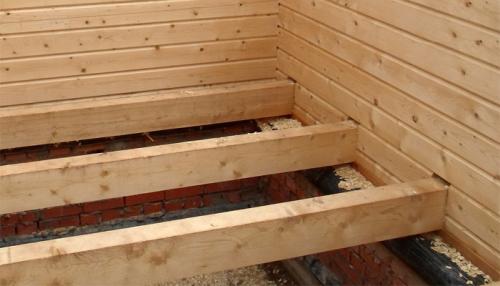 Сдвоенные балки перекрытия. Перекрытие из дерева