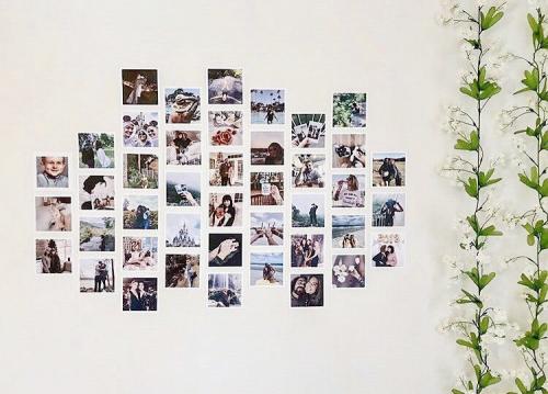 Как можно создать стену с картинками своими руками. Как расположить фотографии на стене (33 схемы)