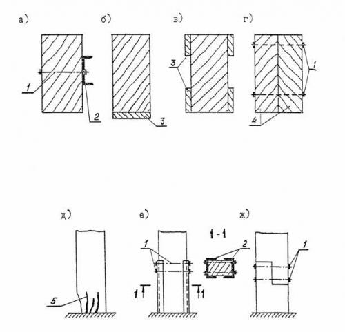 Усиление деревянных балок перекрытия. Наращивание площади сечения балки 03 Усиление деревянных балок перекрытия. Наращивание площади сечения балки 03