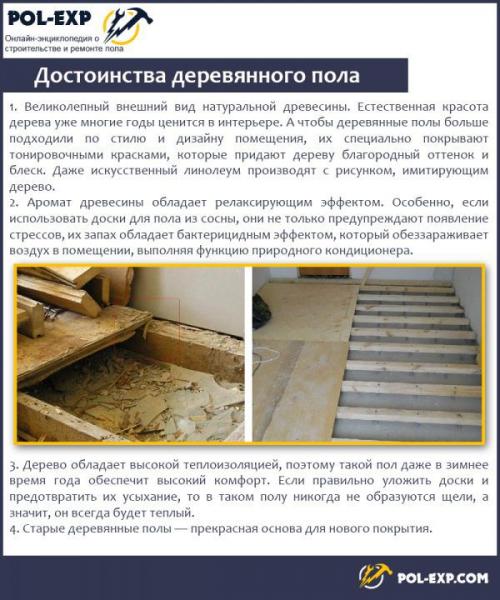 Устройство пола на лагах в квартире. Деревянный пол в квартире