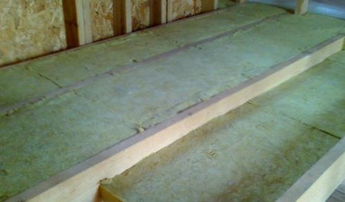 Пол второго этажа по плитам перекрытия. Деревянные перекрытия
