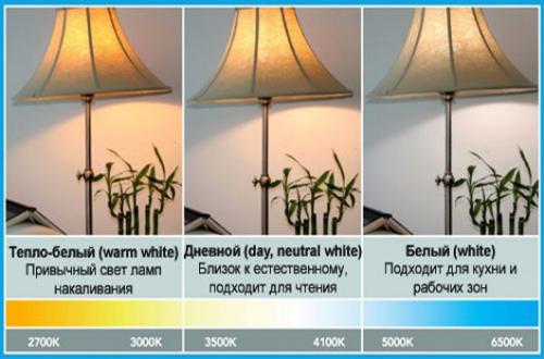 Световой поток 4000к. Светодиодные лампы 4000 К и 6500 К