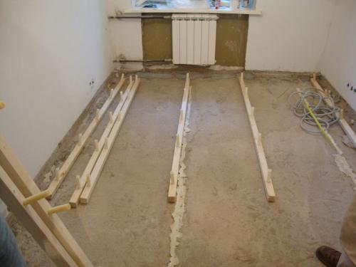 Пол на регулируемых лагах. Монтаж регулируемых лаг