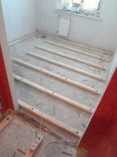 Пол на лагах в квартире. Варианты крепежей лаг